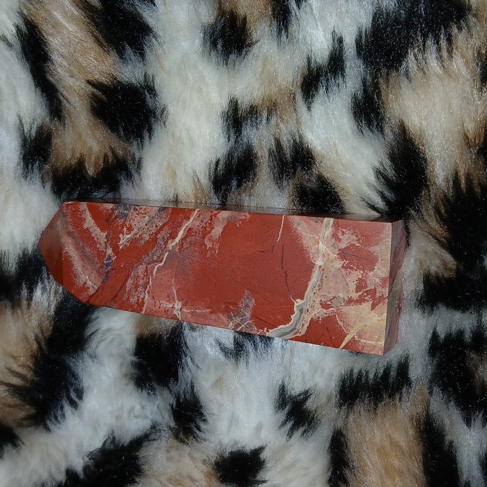 Natural Red Jasper Obelisk